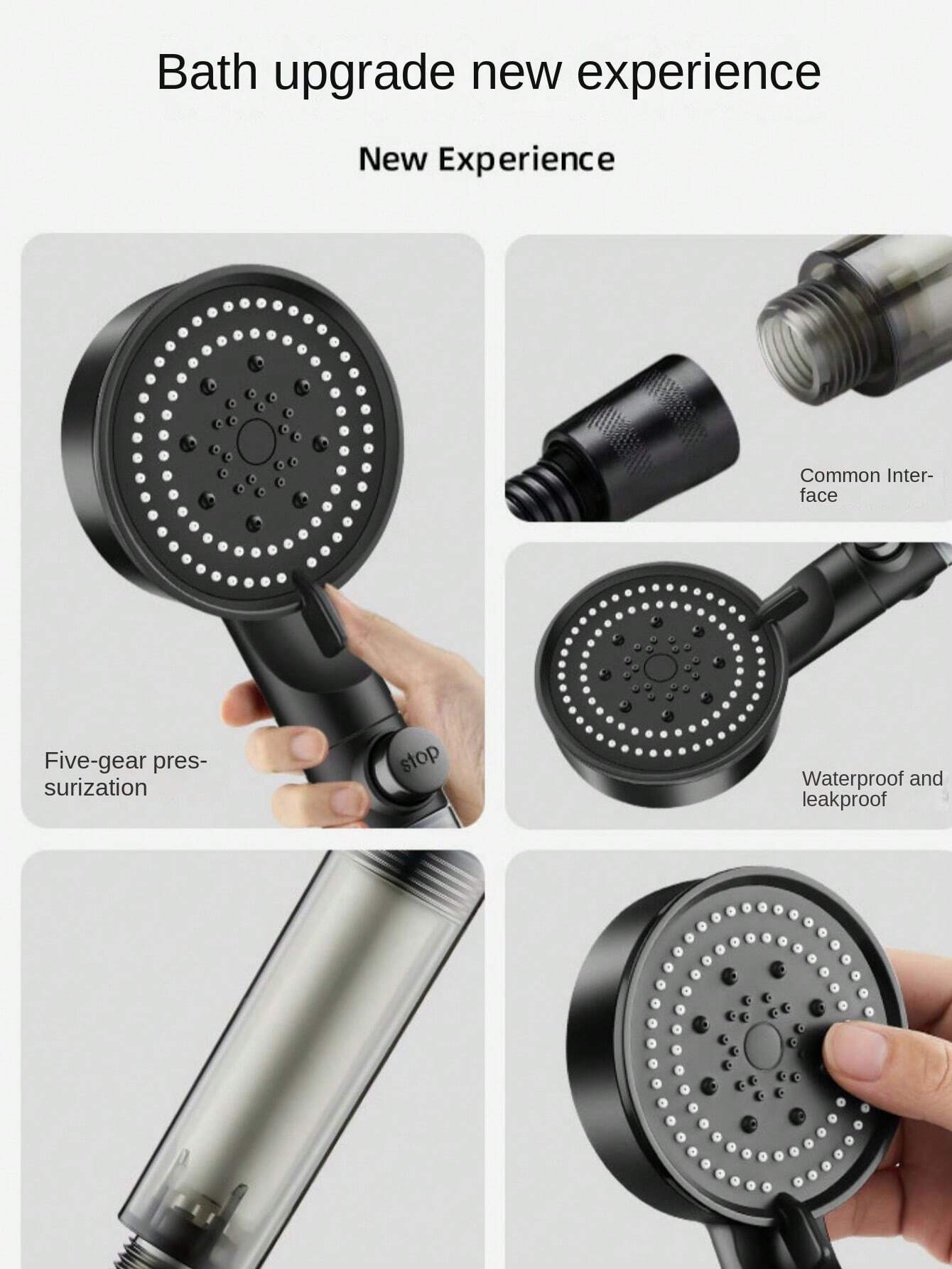 Fiber filter shower head