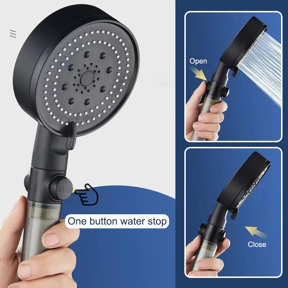 Fiber filter shower head