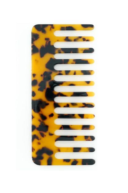 Wide Tooth Comb with Leather Case