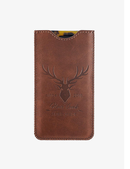 Wide Tooth Comb with Leather Case